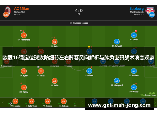 欧冠16强定位球攻防细节左右阵容风向解析与胜负密码战术演变观察 欧冠16强定位球攻防细节左右阵容风向解析与胜负密码战术演变观察